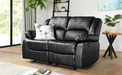 Black Bonded Leather Recliner Sofa Suite Bravich LTD.