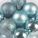 Pack of 100 Shatterproof Christmas Baubles - Ice Blue Bravich LTD.