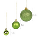 Pack of 100 Shatterproof Christmas Baubles - Lime Green Bravich LTD.