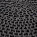 Handmade Knitted Pouffe Footstool 40cm - Grey Bravich LTD.