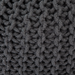 Handmade Knitted Pouffe Footstool 50cm - Grey Bravich LTD.