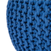 Handmade Knitted Pouffe Footstool 60cm - Blue Bravich LTD.