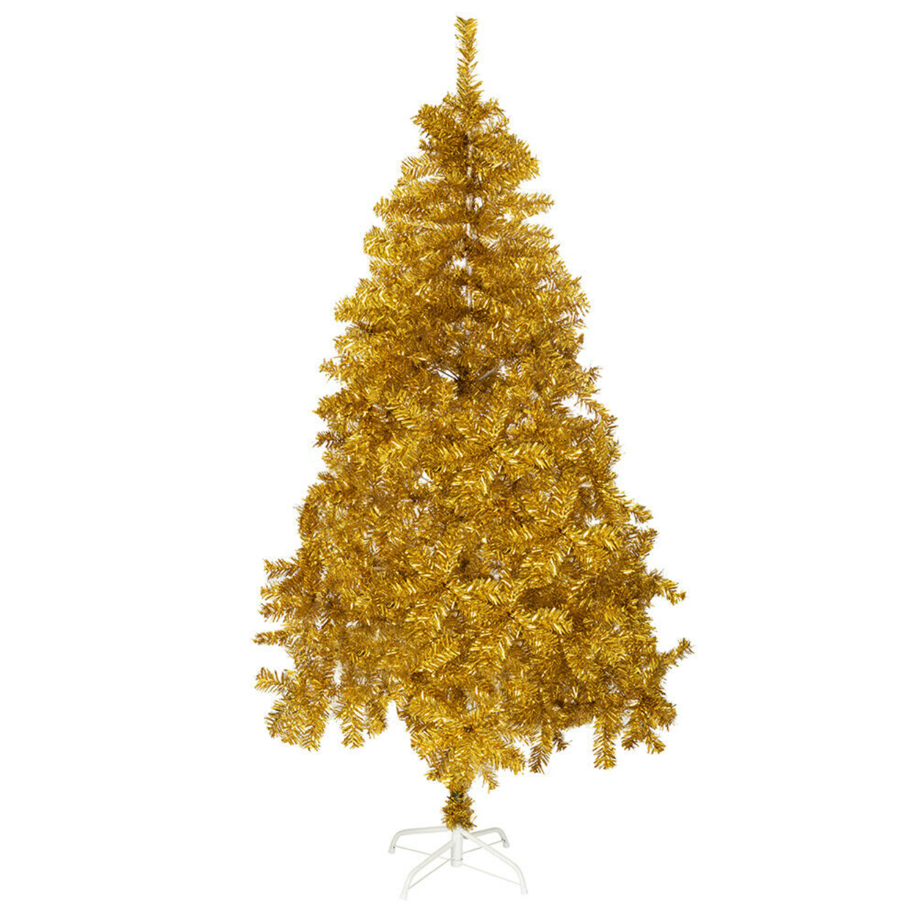 Gold Artificial Fir Christmas Tree - 4-6ft