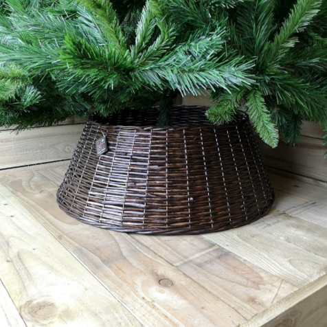 Brown Willow Christmas Tree Skirt - 70 x 28cm