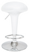 High Gloss Adjustable Neo Bar Stool With Footrest - White Bravich LTD.
