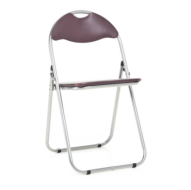 Folding Padded Office Chair - Brown Bravich LTD.