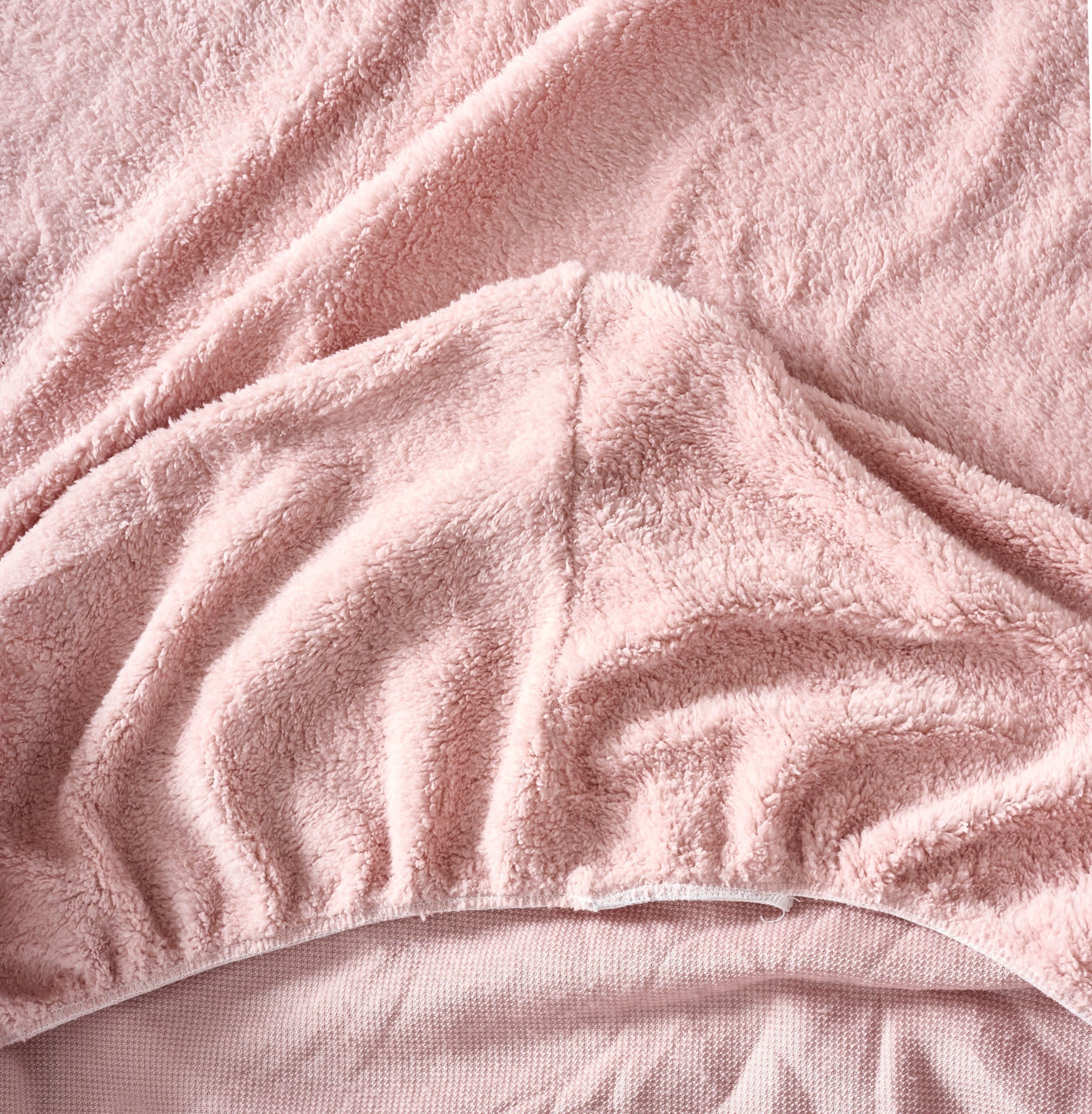 Hibernate Collection Super Soft Teddy Fleece Fitted Sheet - Rose Pink-Bargainia.com